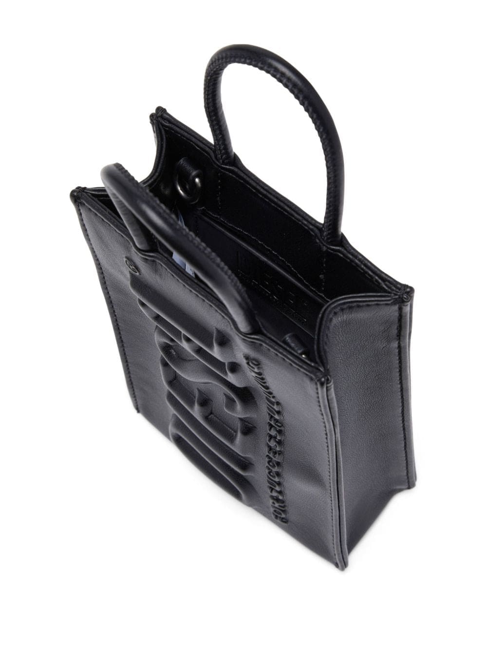 Diesel DSL 3D Mini X logo-embossed tote bag - Image 3