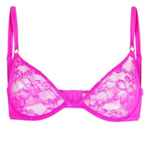 Fleur Du Mal floral-lace underwire-cup bra
