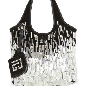 Balmain small Grocery crystal-embellished bag