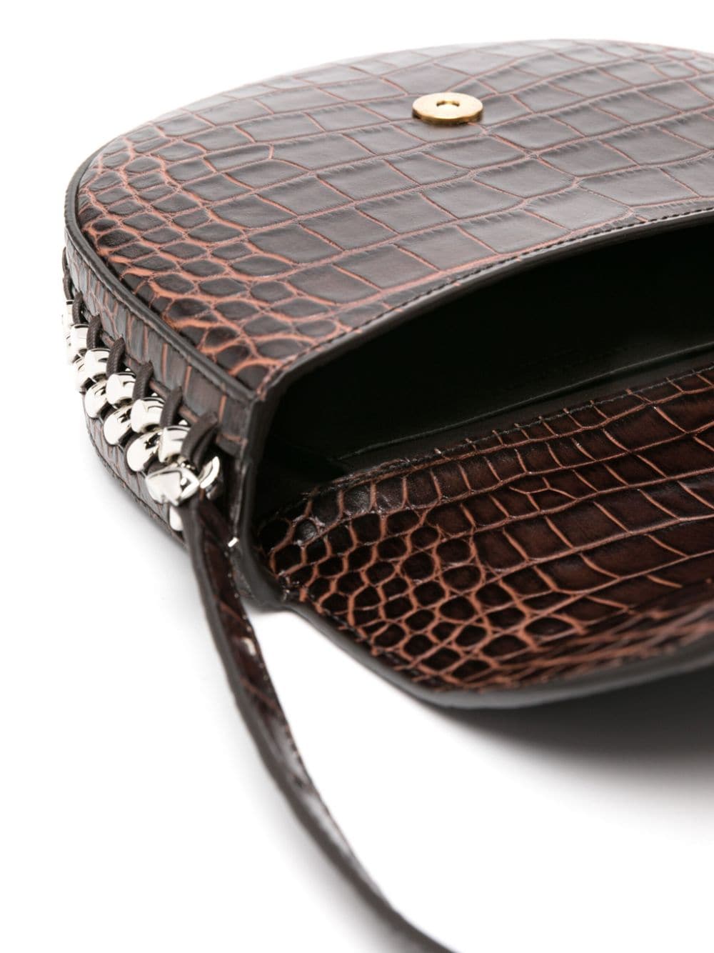 Stella McCartney medium FrayMe embossed-crocodile shoulder bag - Image 5