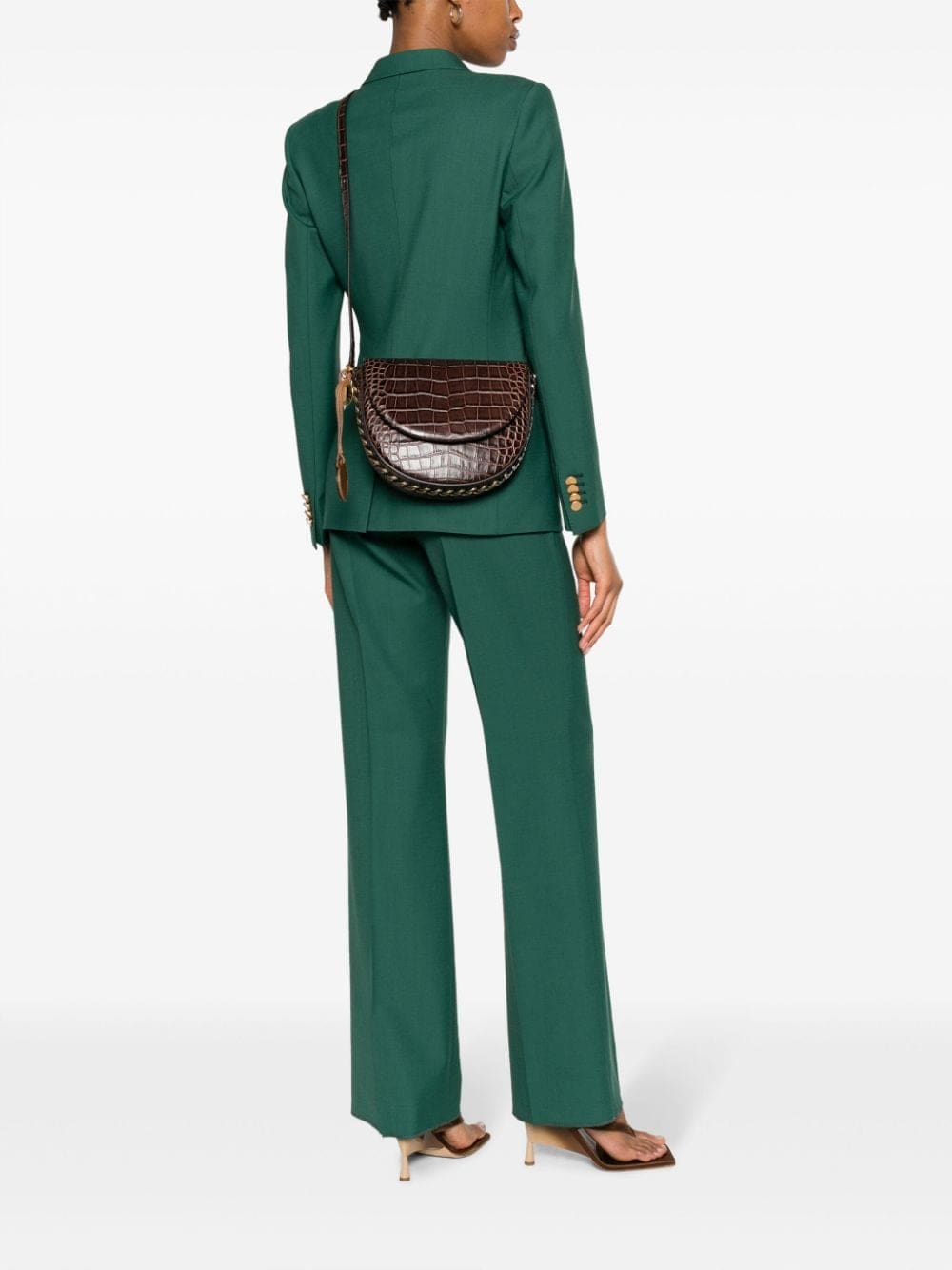 Stella McCartney medium FrayMe embossed-crocodile shoulder bag - Image 2