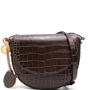 Stella McCartney medium FrayMe embossed-crocodile shoulder bag
