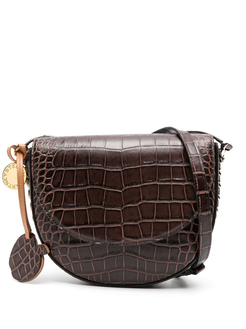Stella McCartney medium FrayMe embossed-crocodile shoulder bag