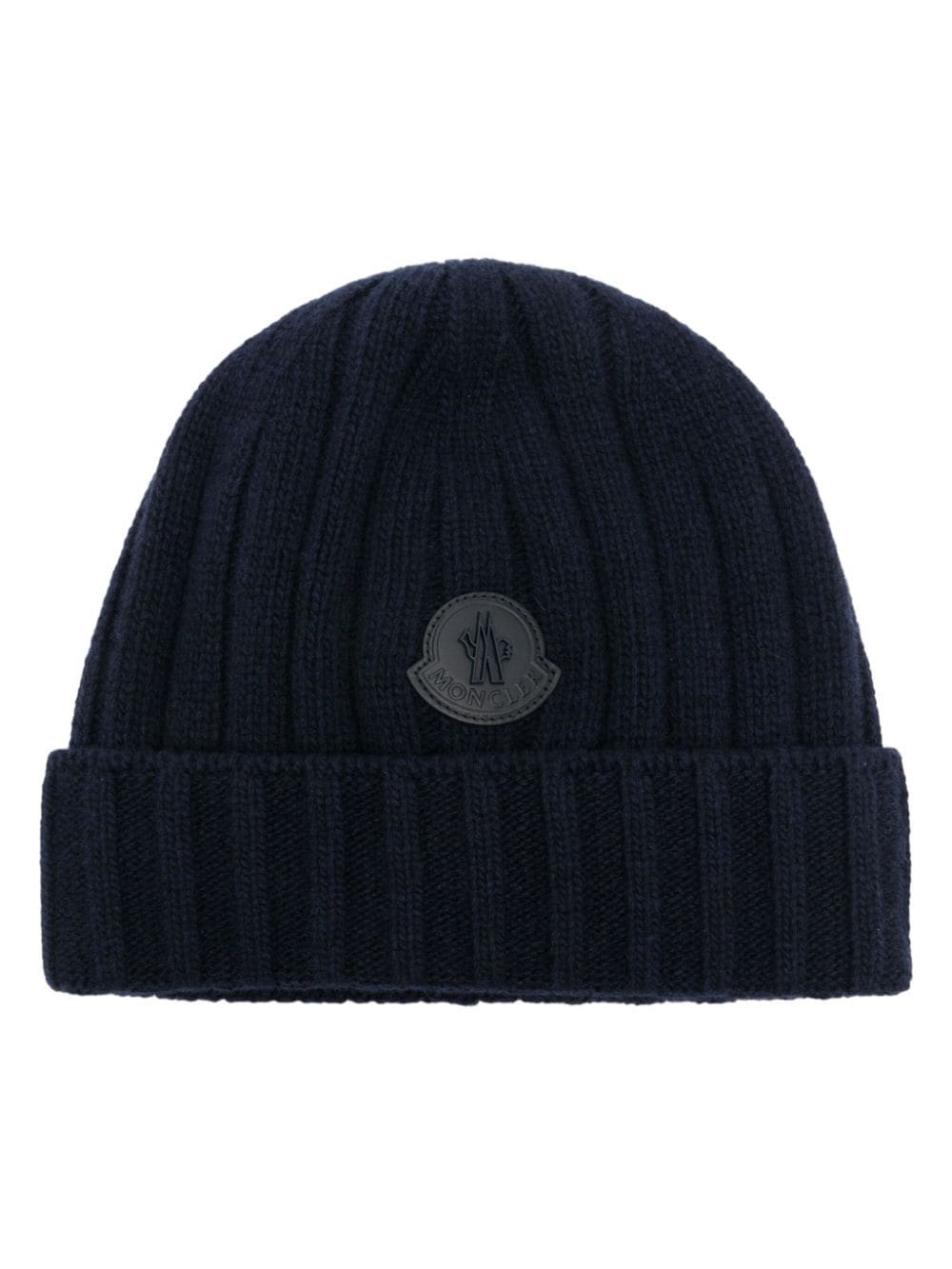 Moncler logo-appliqué knitted beanie