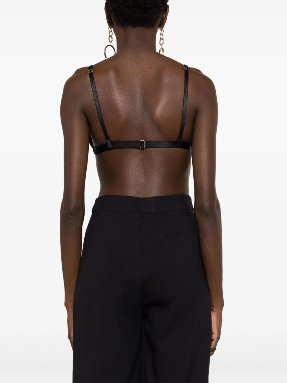 Lethicia Bronstein Andrea triangle-cup velvet top - Image 4