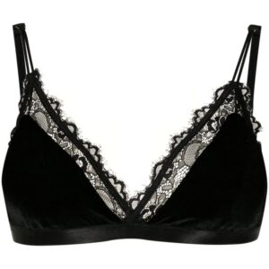 Lethicia Bronstein  Andrea triangle-cup velvet top