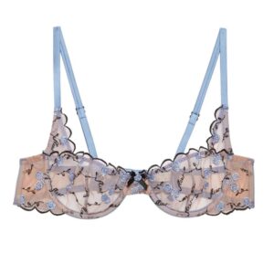 Fleur Du Mal Rose and Vine balconette-style bra