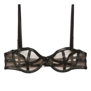 Fleur Du Mal caged balconette vegan leather bra