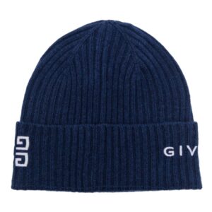 Givenchy 4G logo-embroidered ribbed-knit beanie