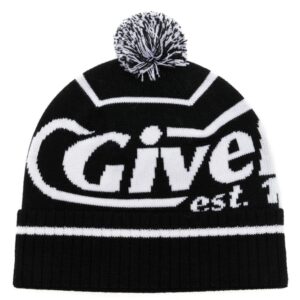 Givenchy intarsia-knit logo wool beanie