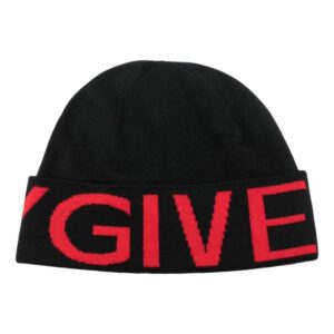 Givenchy intarsia-knit logo wool beanie