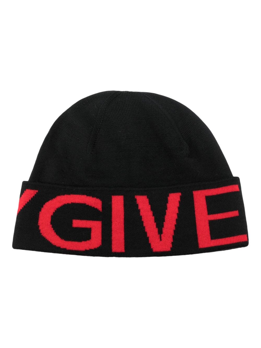 Givenchy intarsia-knit logo wool beanie