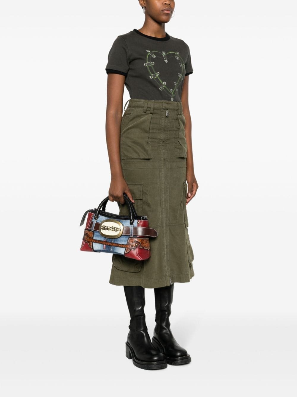 DSQUARED2 Belt panelled tote bag - Image 2