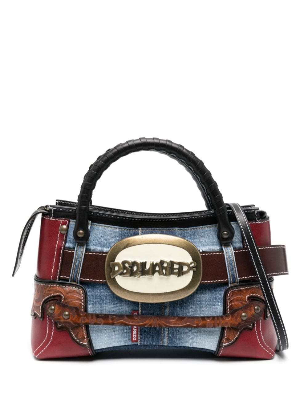 DSQUARED2 Belt panelled tote bag