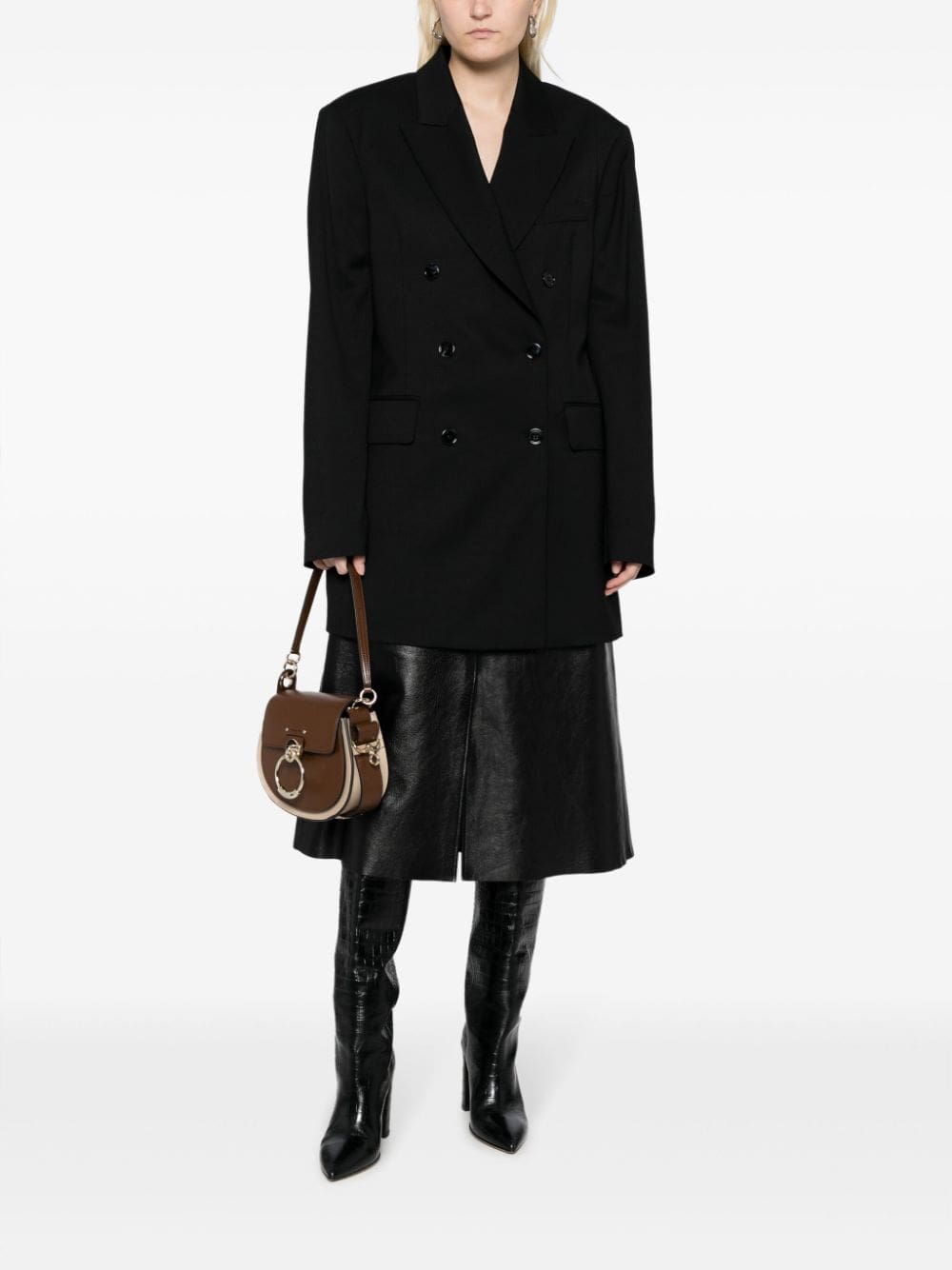 Chloé small Tess leather crossbody bag - Image 2