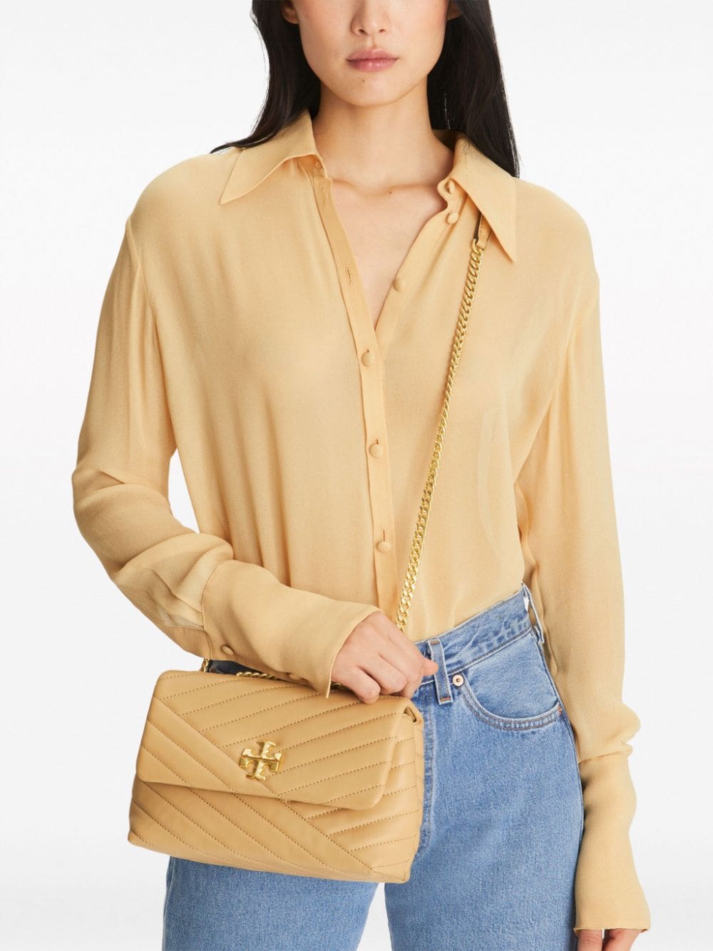 Tory Burch small Kira chevron leather shoulder bag - Image 3