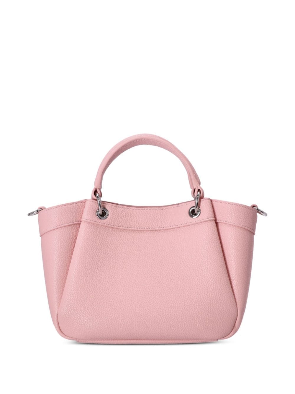 Armani Exchange logo-strap pebbled tote bag - Image 2