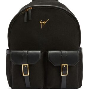 Giuseppe Zanotti logo-plaque zipped backpack
