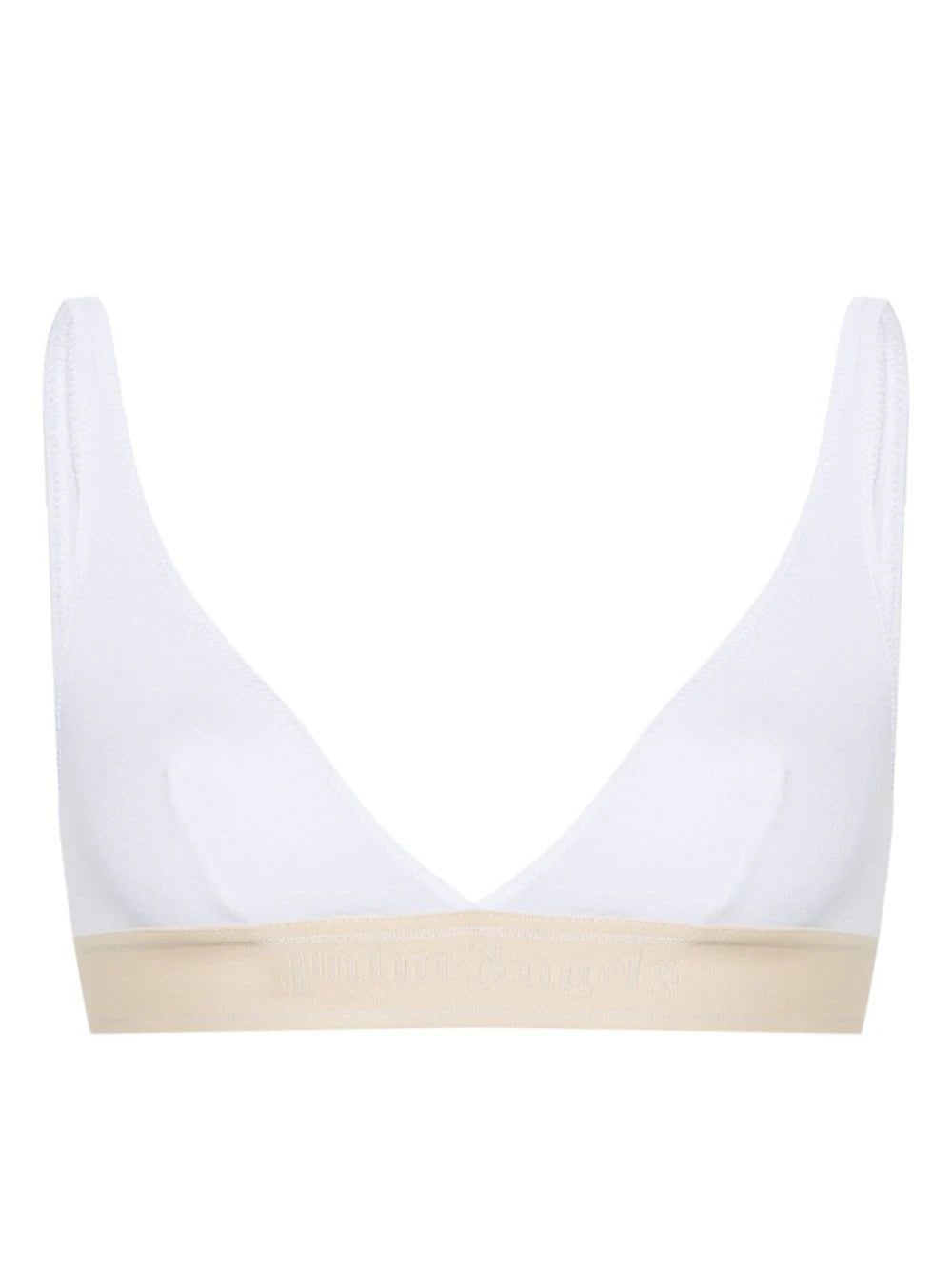 Palm Angels logo-tape triangle bra