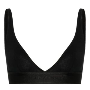 Palm Angels logo-tape triangle bra