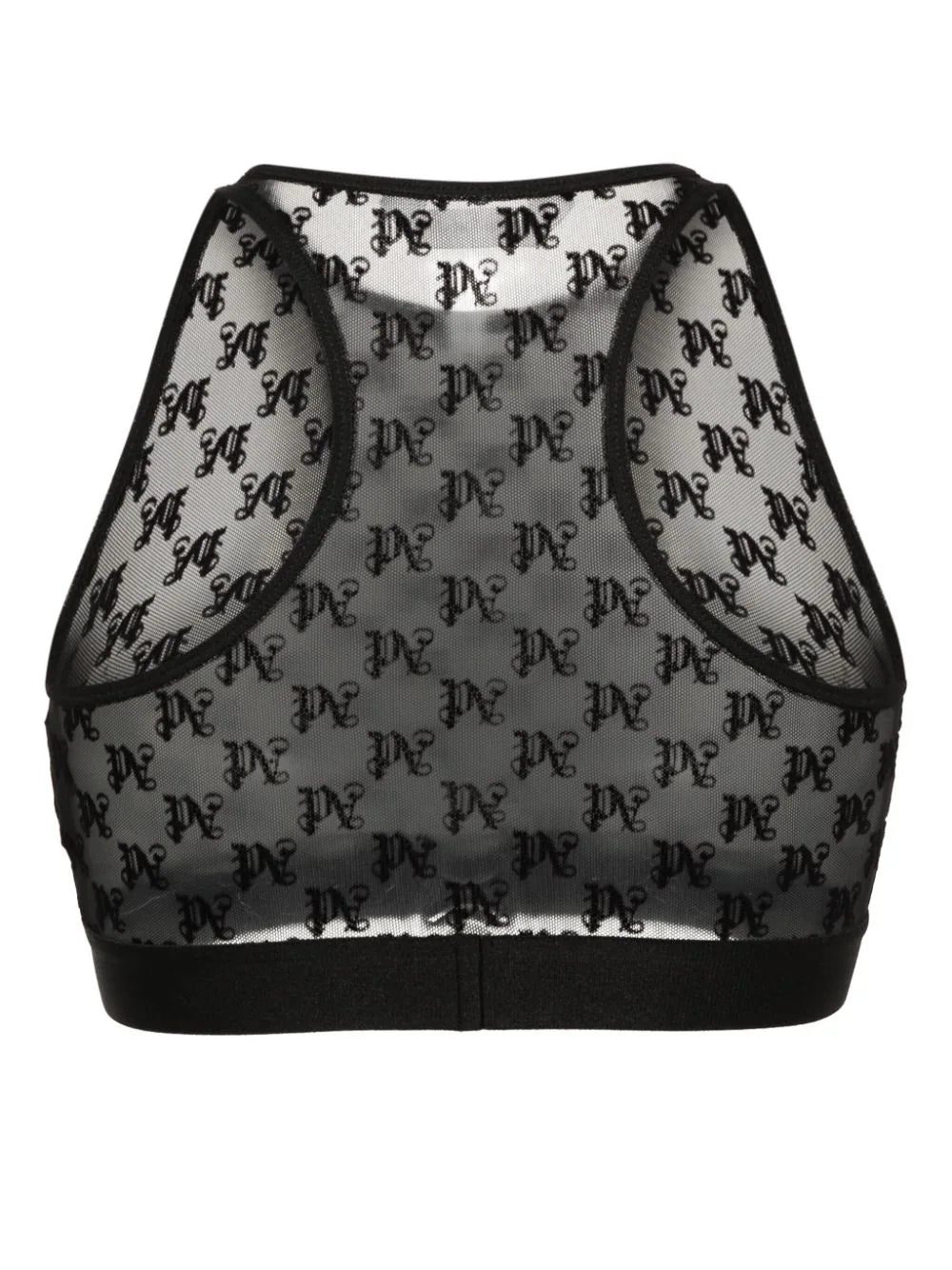 Palm Angels monogram-motif lace bra - Image 2