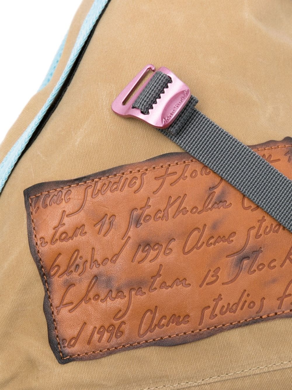 Acne Studios logo-patch sling backpack - Image 3