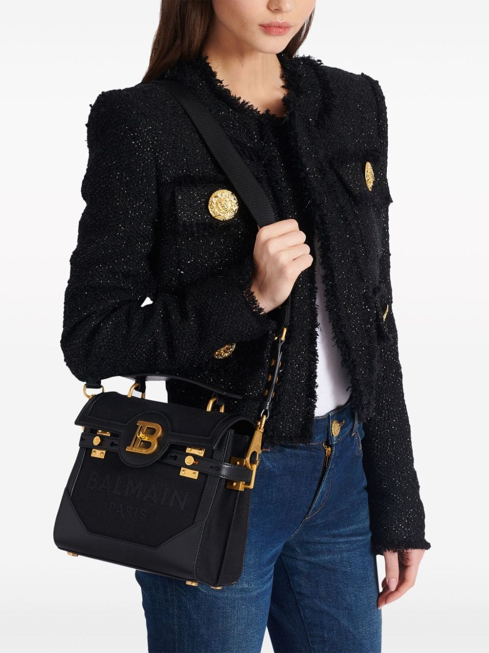 Balmain B-Buzz 23 canvas tote bag - Image 2