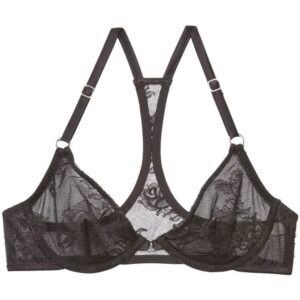 Fleur Du Mal Bouquet floral-lace racerback bra