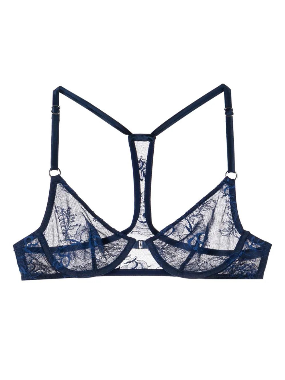 Fleur Du Mal Boquet Lace racerback demi bra