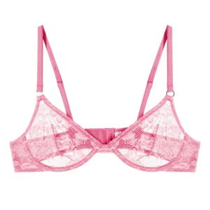 Fleur Du Mal Le Stretch floral-lace demi bra