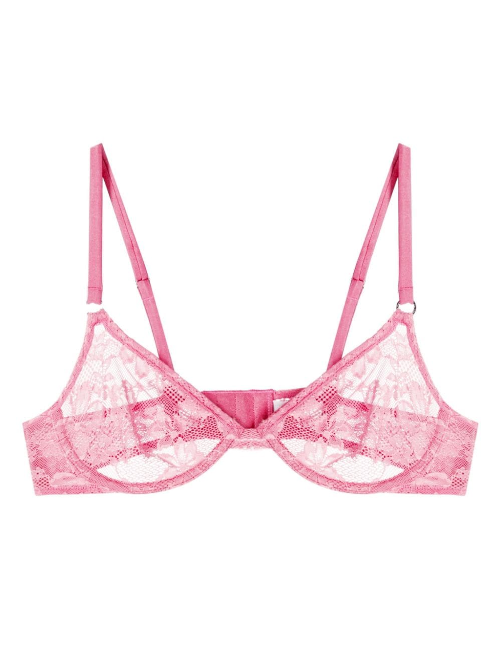 Fleur Du Mal Le Stretch floral-lace demi bra