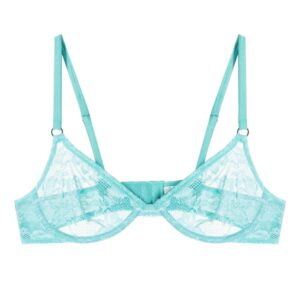 Fleur Du Mal Le Stretch floral-lace demi bra