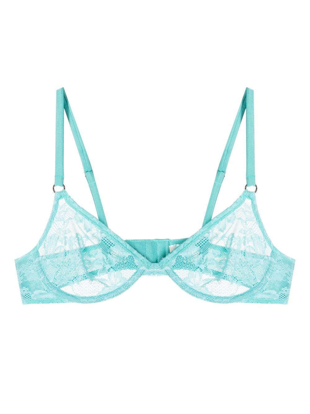 Fleur Du Mal Le Stretch floral-lace demi bra