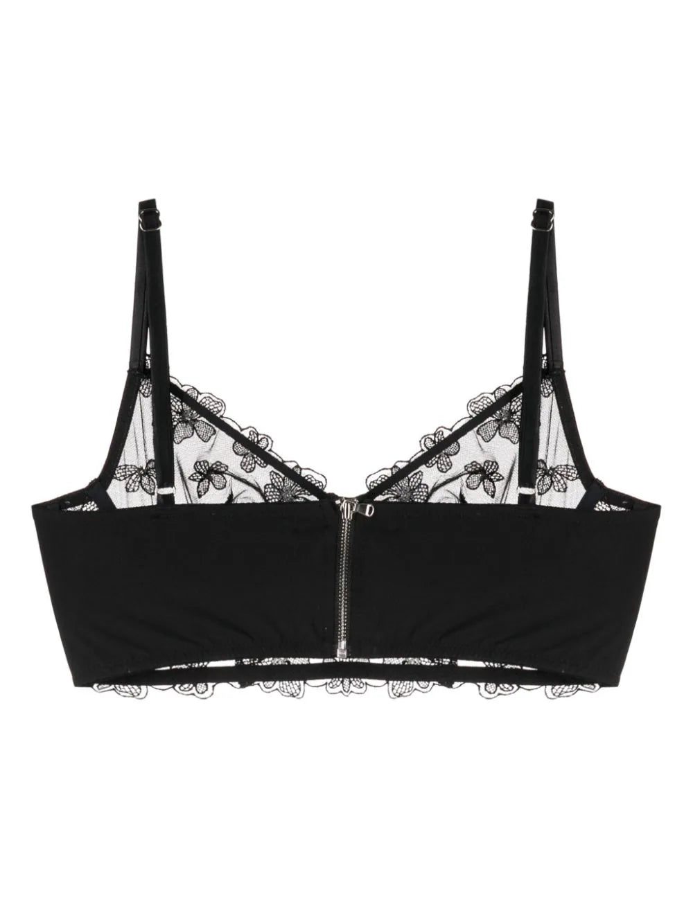 Fleur Du Mal floral-embroidered sheer bralette - Image 2
