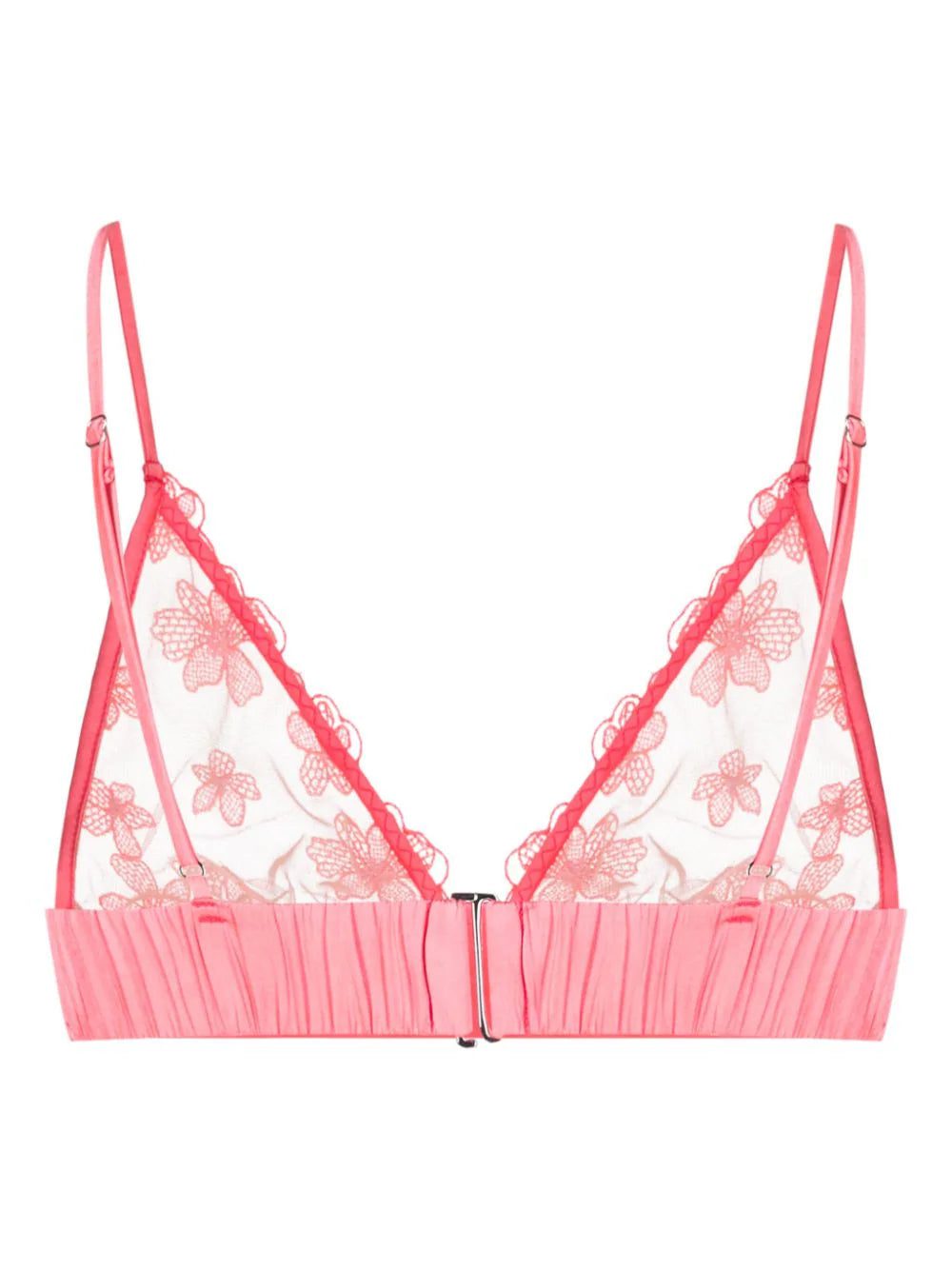 Fleur Du Mal Petal floral-appliqué triangle-cup braletter - Image 2