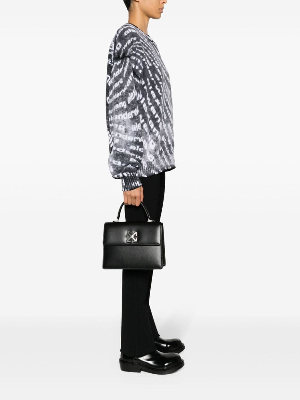 Off-White Jitney logo-plaque tote bag - Image 2