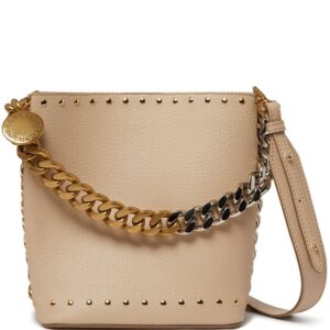 Stella McCartney Frayme stud-embellished bucket bag