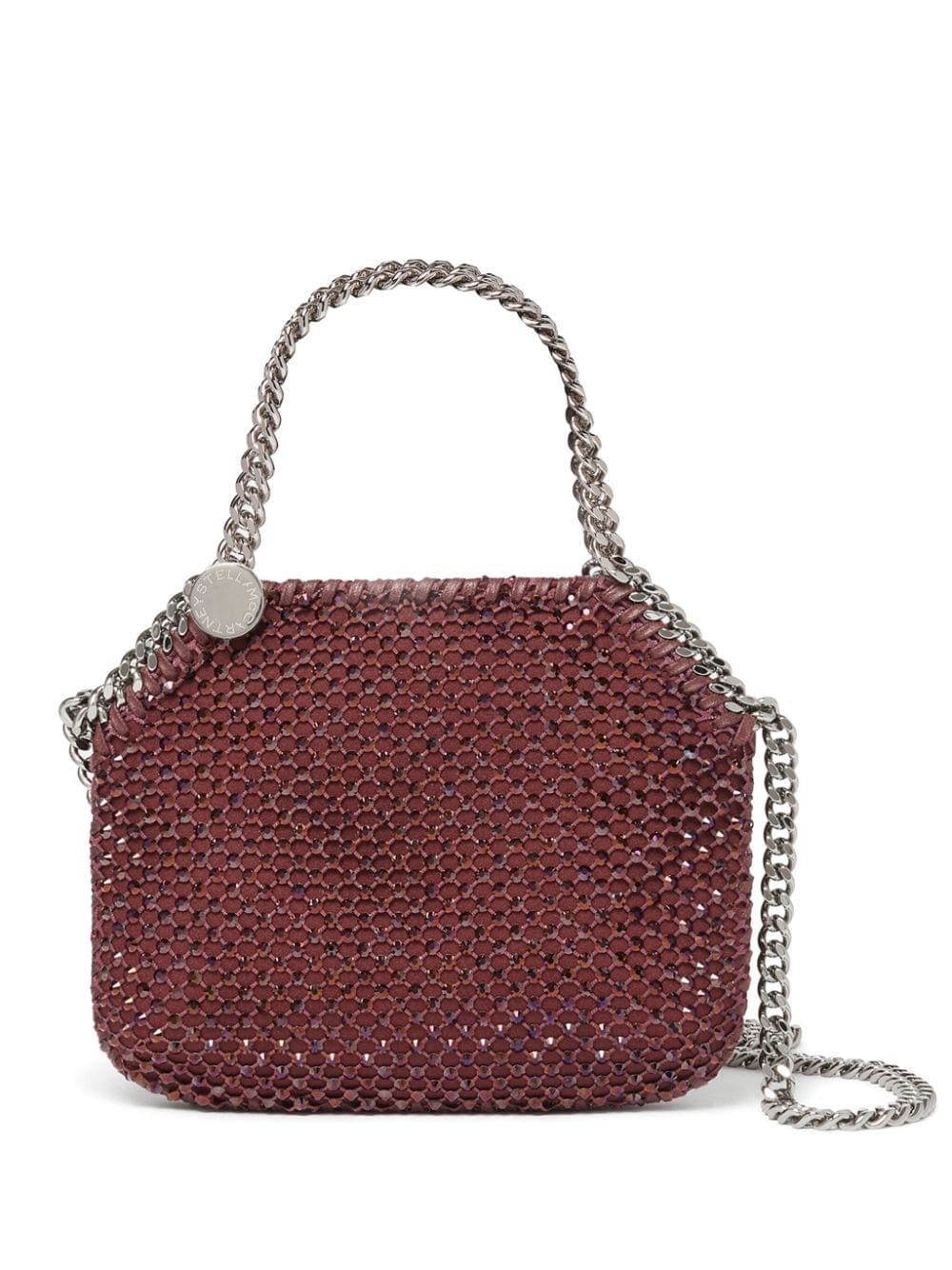 Stella McCartney mini Falabella crystal-mesh tote bag