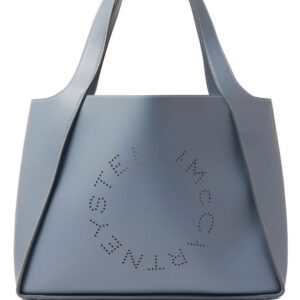 Stella McCartney perforate-logo faux-leather tote bag