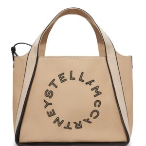 Stella McCartney logo-embroidered canvas tote bag