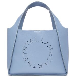 Stella McCartney logo-perforated faux-leather tote bag