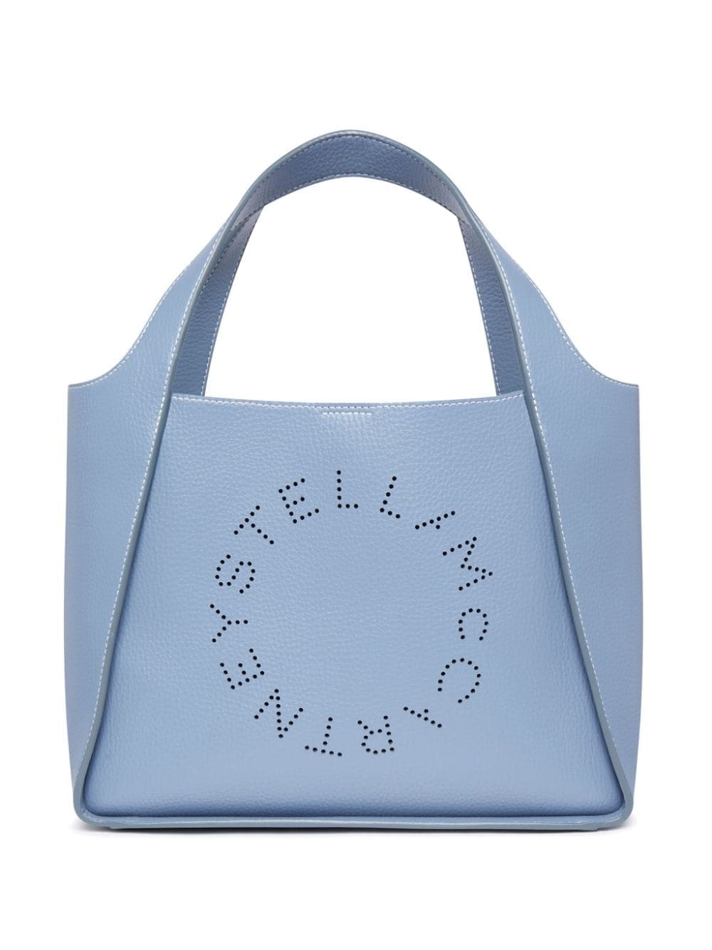 Stella McCartney logo-perforated faux-leather tote bag
