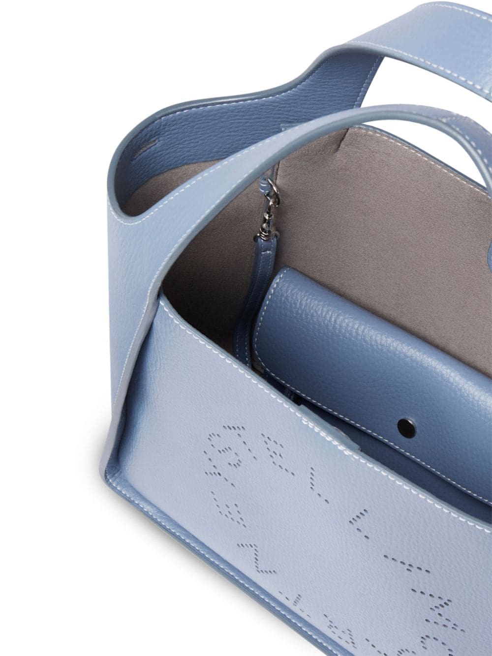 Stella McCartney logo-perforated faux-leather tote bag - Image 4