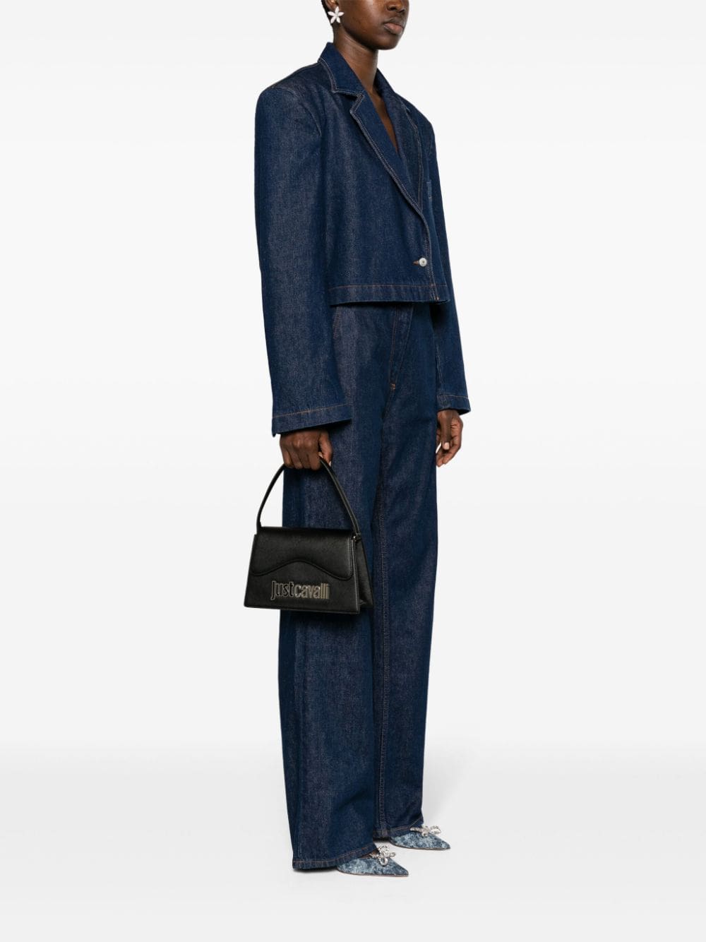 Just Cavalli logo-plaque printed-lining bag - Image 2