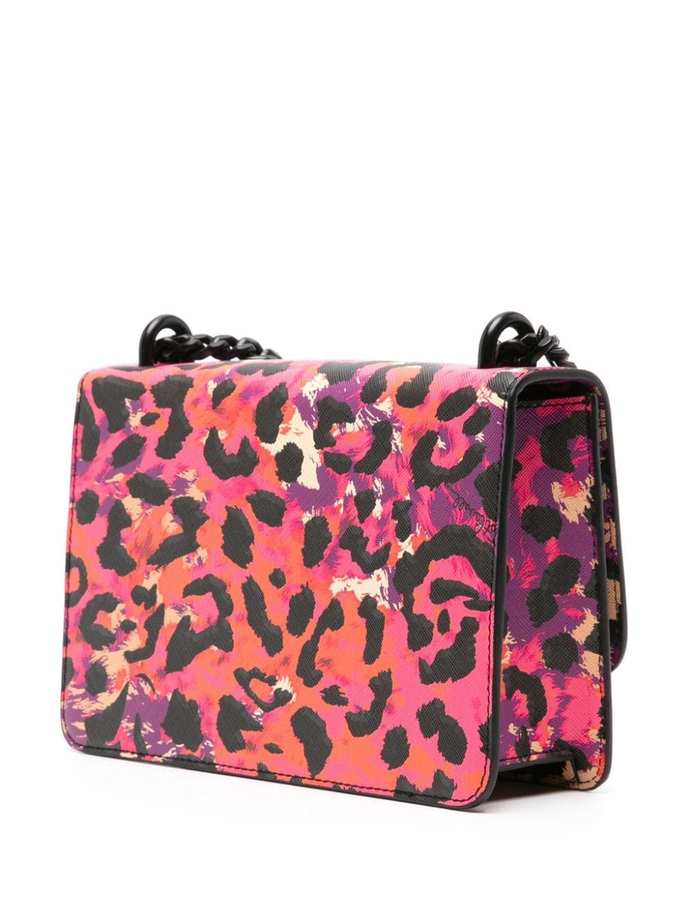 Just Cavalli logo-lettering leopard-print shoulder bag - Image 3
