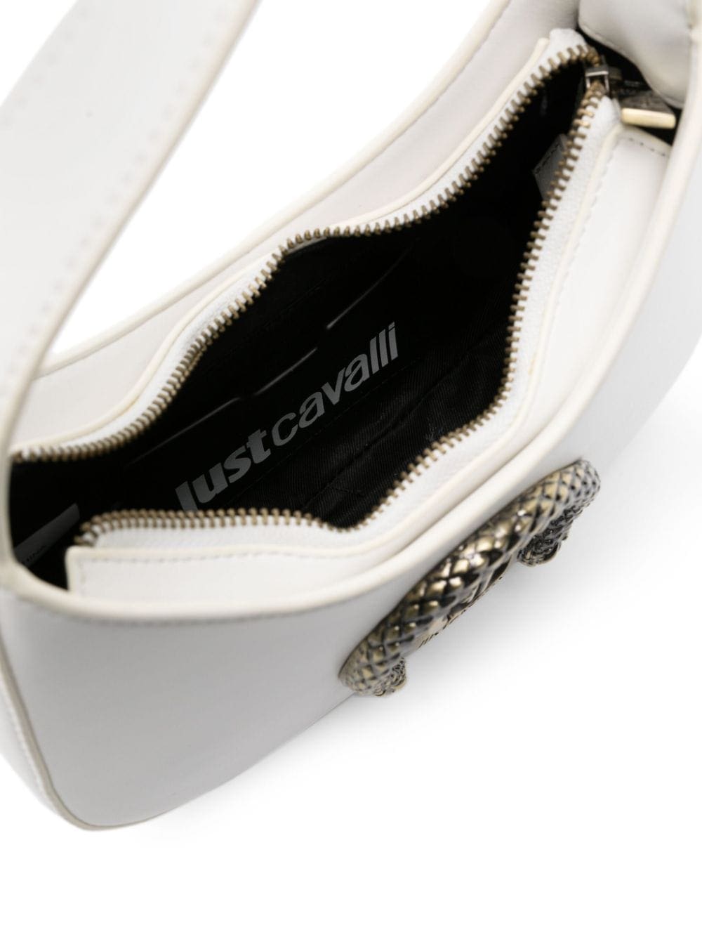 Just Cavalli metallic-snake detail faux-leather crossbody bag - Image 5