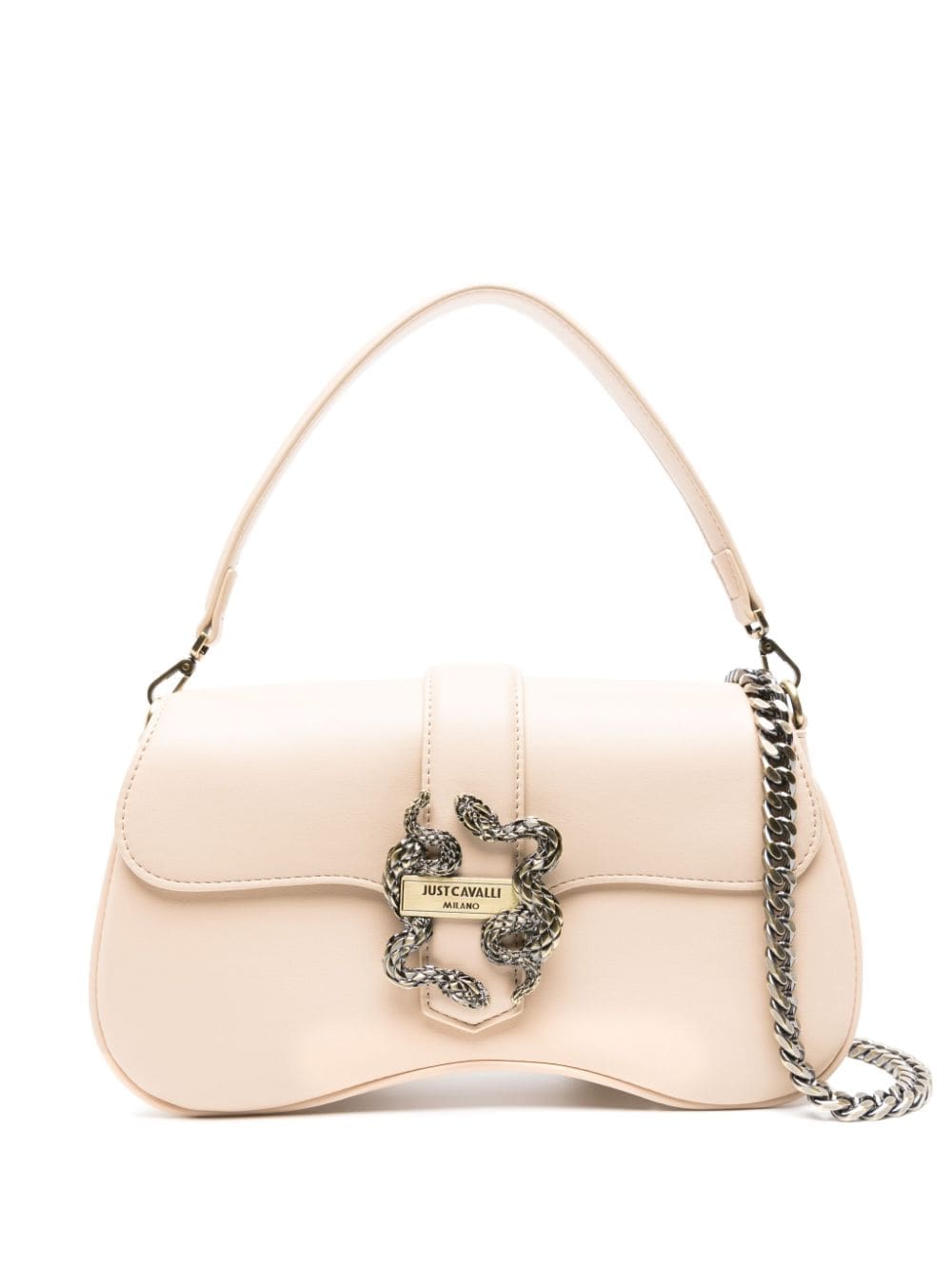 Just Cavalli snake-detail faux-leather bag