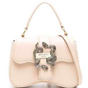 Just Cavalli logo-plaque fux-leather tote bag