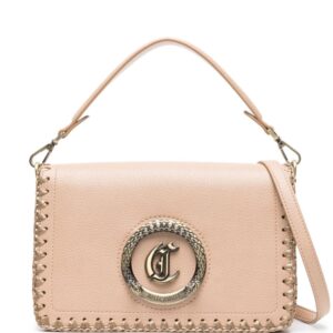 Just Cavalli faux-leather metallic-snake shoulder bag