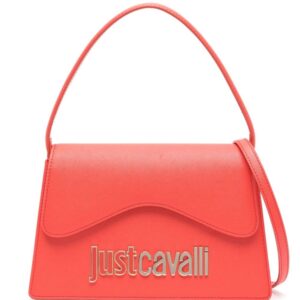 Just Cavalli Range logo-plaque textured tote bag